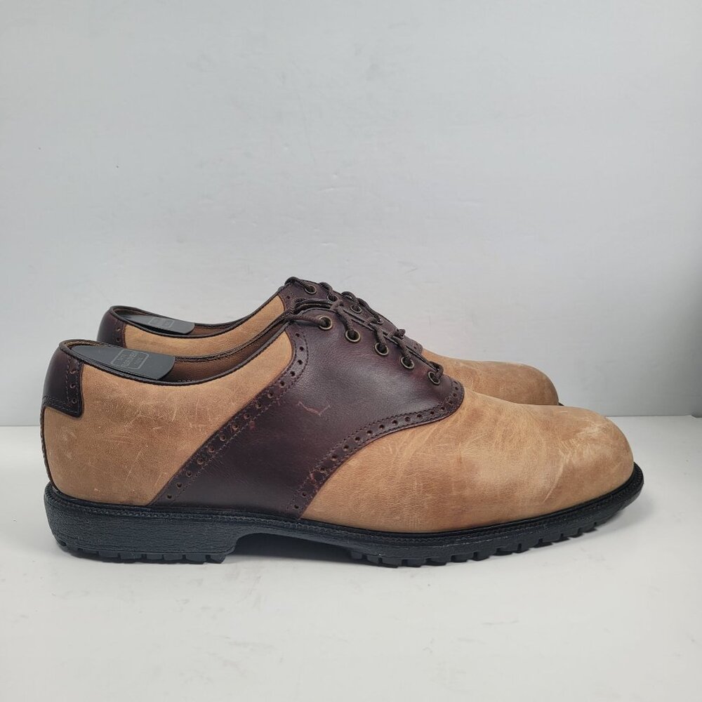 FootJoy Professional Men's Brown Leather Golf Shoes 57045 US Size 11.5W